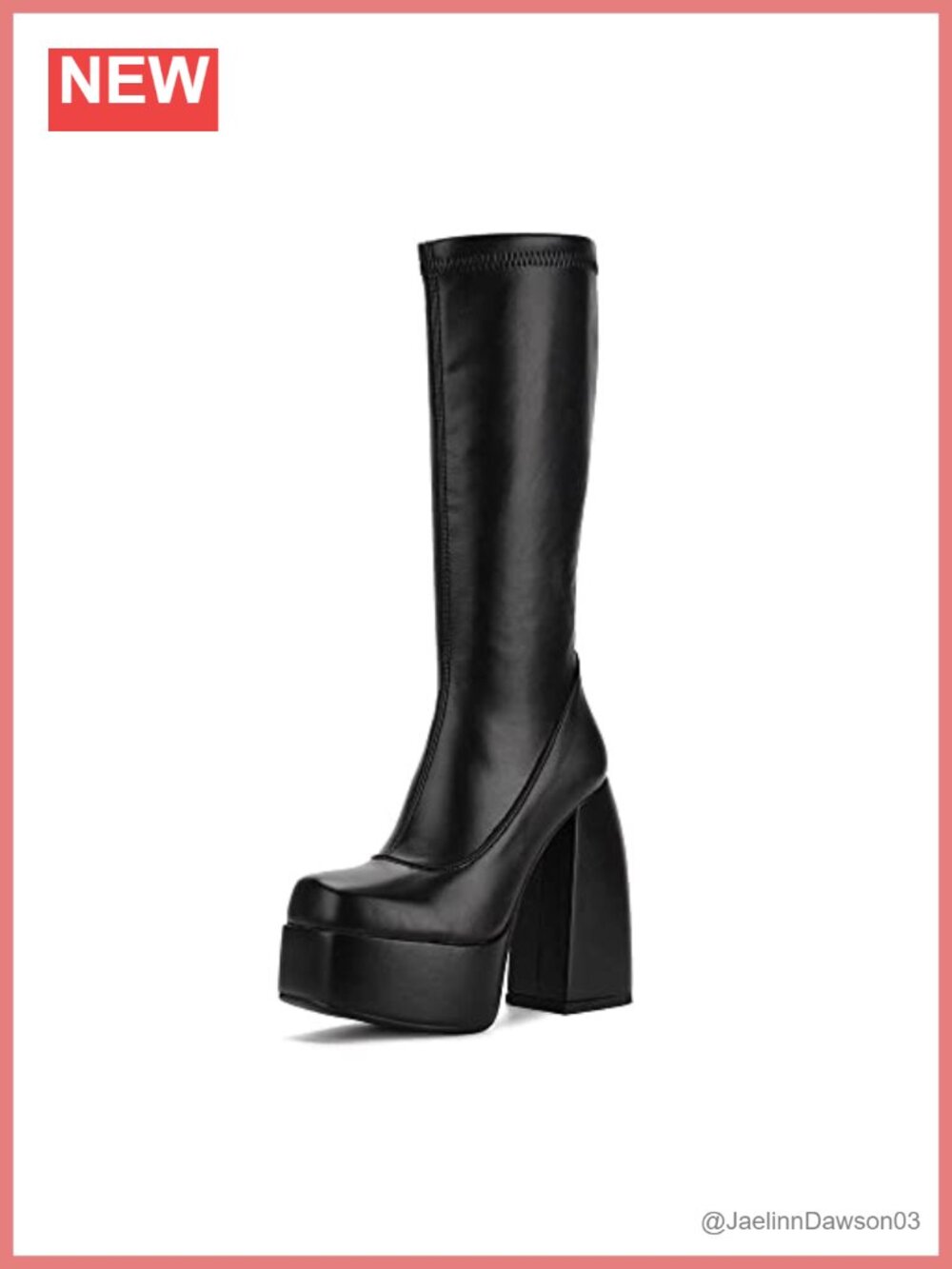 Women's Microfiber Leather High Heel Chuck Boots Platform Side Zip Punk Style